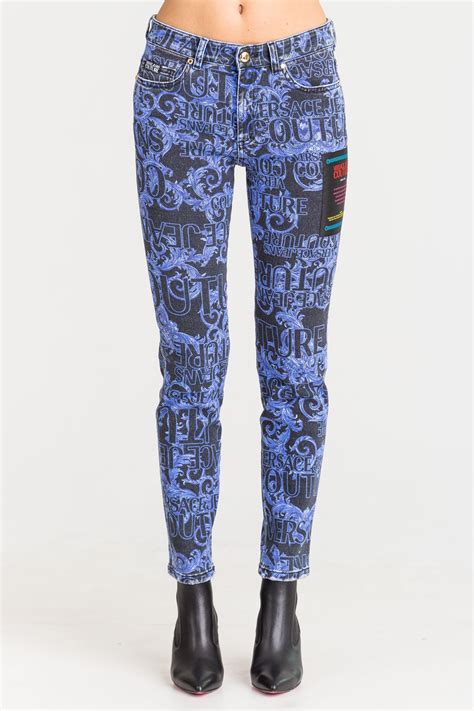 women versace jean couture silk blue and green pants|Versace Jeans Couture salford.